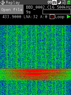 Doing a replay attack on a wireless keyfob using the Portapack.