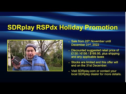 SDRplay - Special RSPdx Holiday Promotion