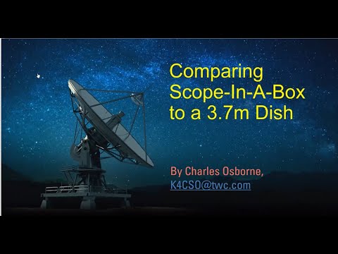 Charles Osborne: Comparing Scope-in-A-Box to a 3.7m Dish