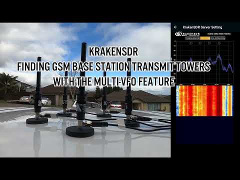 KrakenSDR: Finding Multiple GSM Base Station Transmit Towers with the Multi-VFO Feature