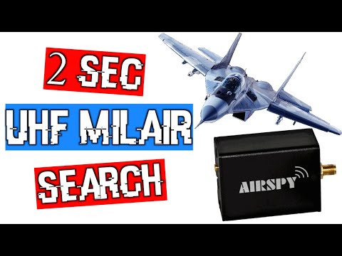 How to use Frequency Scanner to Search UHF MilAir in 2.3 seconds in SDR# using AirSpy R2