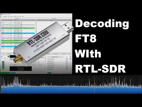 Decoding FT8 with a RTL-SDR (Software defined Radio)