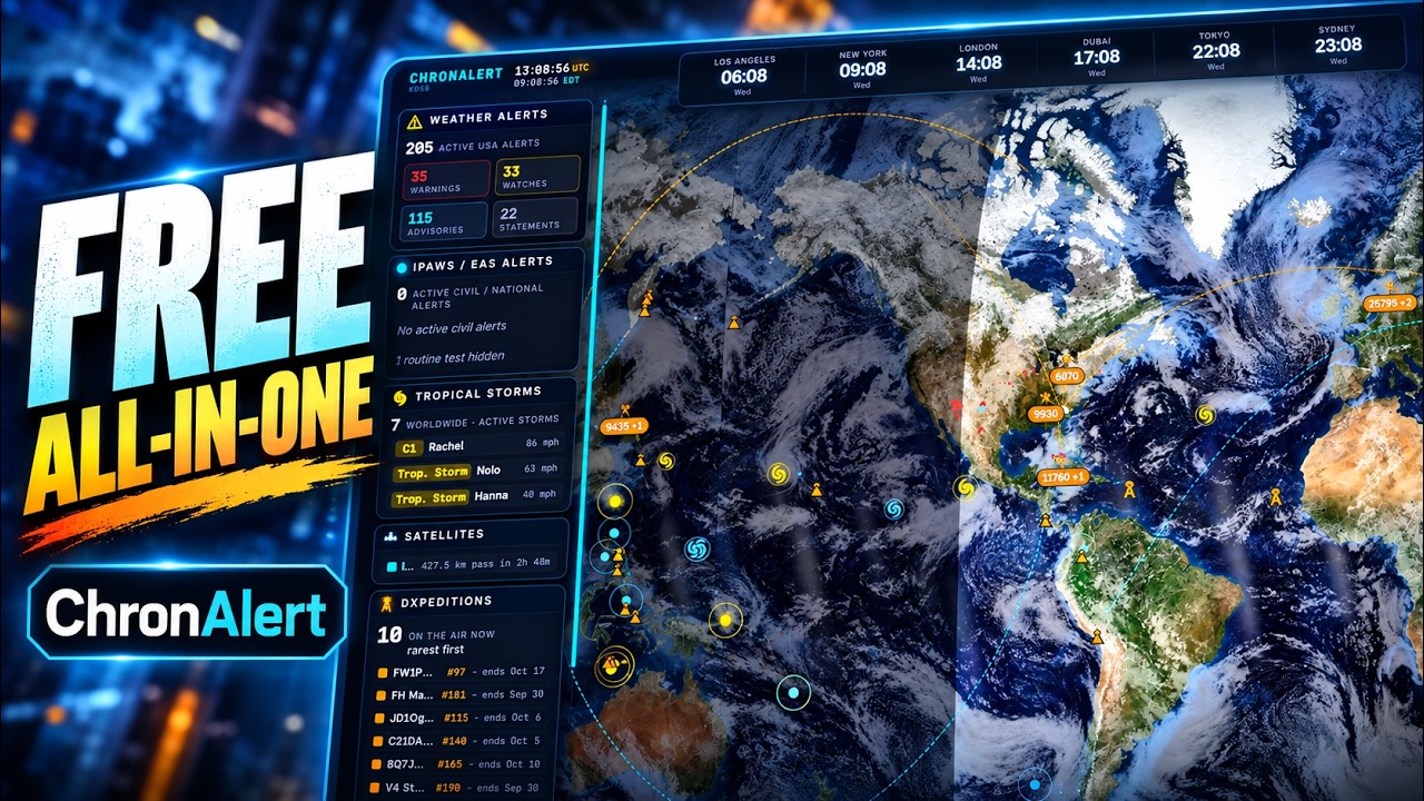 ChronAlert: Live Dashboard for APRS, ADS-B, and AIS via RTL-SDR