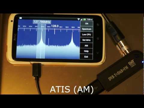 SDR Touch with RTL SDR (RTL2832), HTC One X, Android 4.1 Jellybean