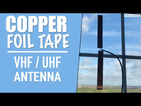VHF / UHF ANTENNA MADE FROM COPPER TAPE