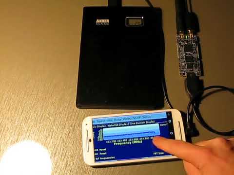 Portable SDR transceiver: LimeSDR-mini, mobile phone and QRadioLink