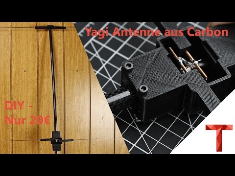 [EN subs] Yagi Antenne aus Carbon bauen (140mhz, 3 Elemente) - DIY
