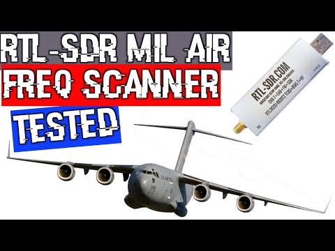 $25 RTL-SDR v3 Military Air band search in under 10 seconds! Frequency Scanner SDR Sharp plugin test