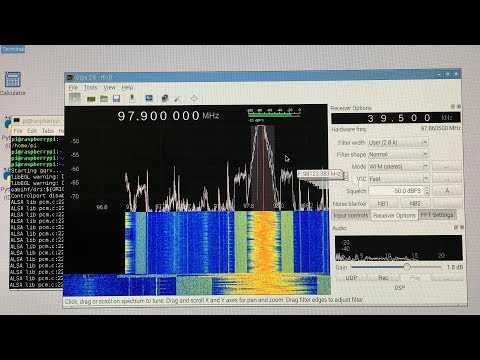 Using GQRX with RTL-SDR on a Raspberry Pi (Linux)