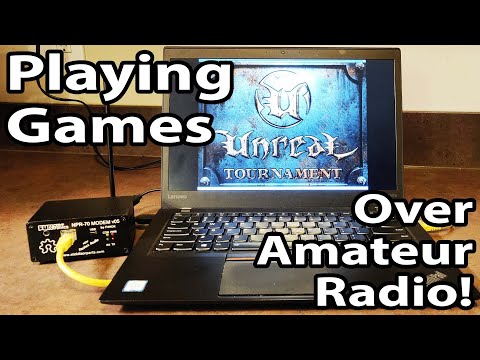 Playing Classic Games over Amateur Radio | NPR-70 Modem TCP/IP Unreal Tournament and OpenRA