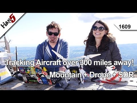 Tracking Aircraft over 300 miles away! Mountain + Drone + SDR, Hak5 1609