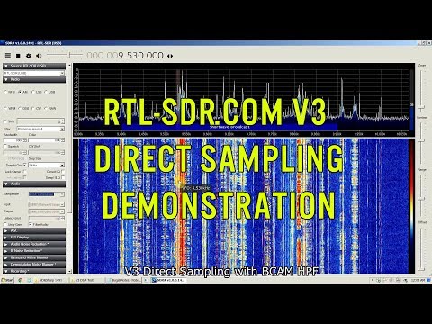 RTL-SDR.com V3 Direct Sampling with HPF Demonstration