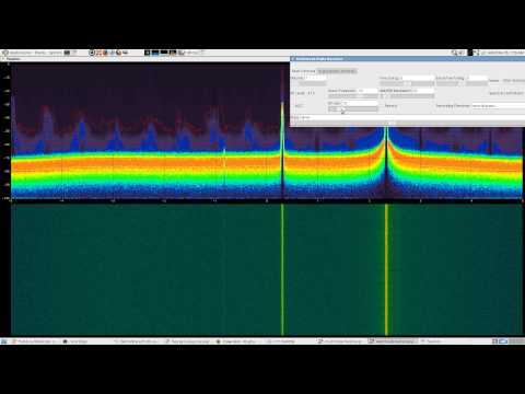 osmocom&#039;s fosphor with patchvonbraun&#039;s multimode looking at ISM + FLEX pager bands with rtlsdr