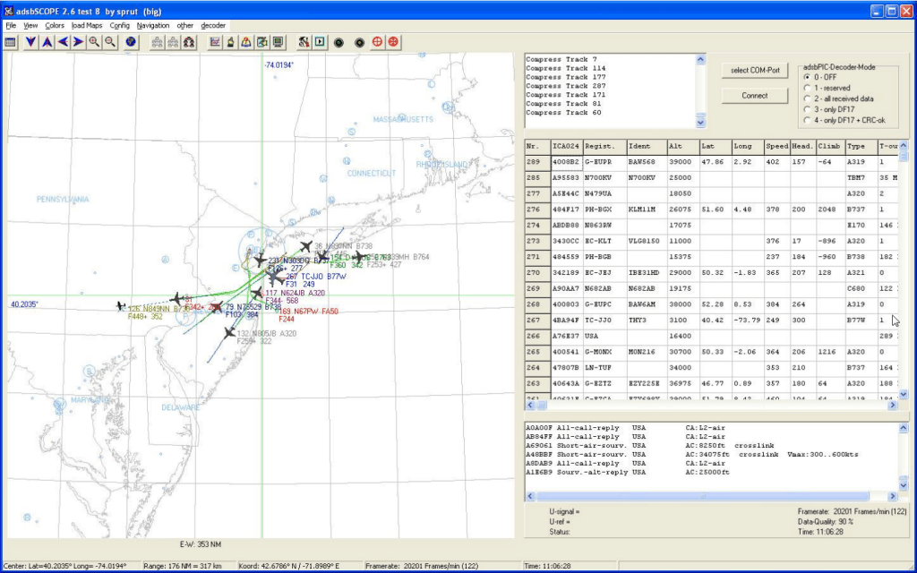 adsbSCOPE Screenshot