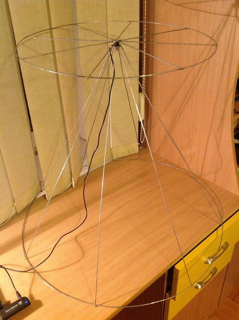 Homemade Wire Coat Hanger Discone