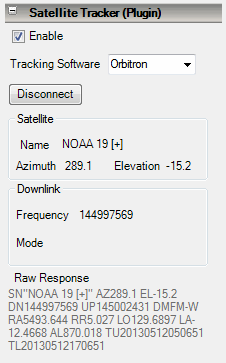 Satellite Tracker Plugin