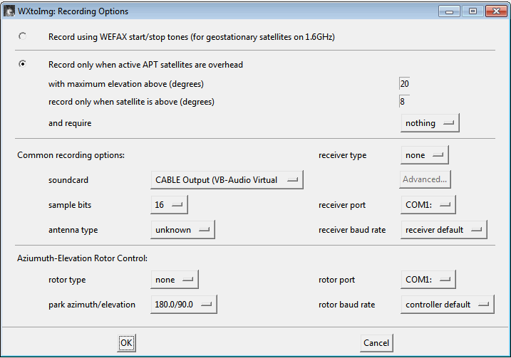 WXtoImg Recording Options