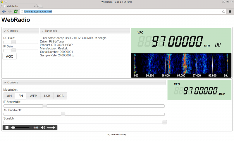 RTL SDR Scanner - FULL Bandwidth Recording With WEB UI 