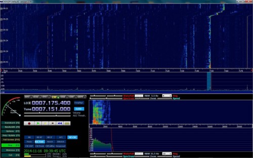 Modded reception at 7 MHz