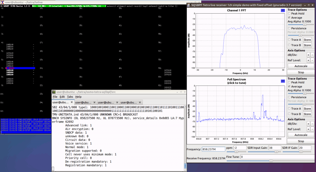 TETRA Decoding (with telive on Linux)