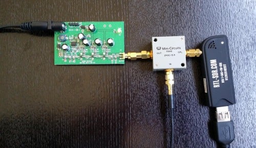 SWR measurement set up.