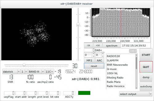 SDR-J DAB Receiver