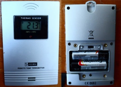 The weather station transmitter.