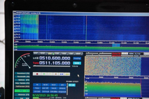 Initial reception of the DVB-T signal with the stock antenna and no modifications.