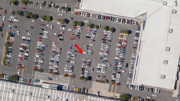 The location in the carpark of the deadzone.