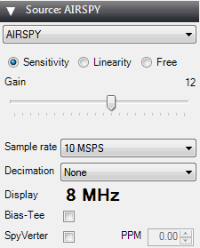 Airspy Controls
