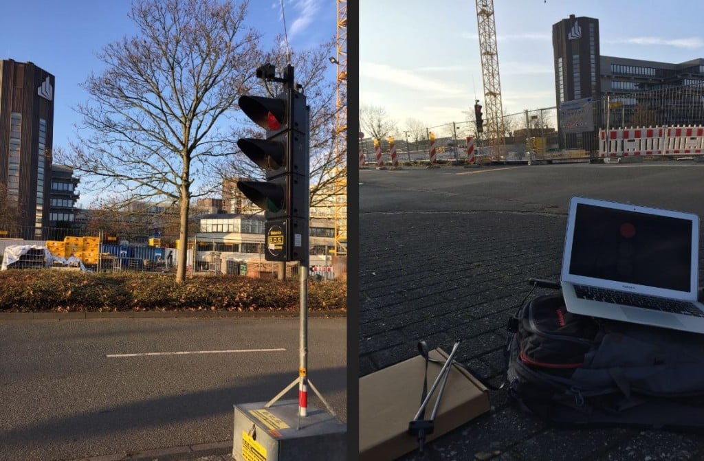 The reverse engineered wireless traffic lights.