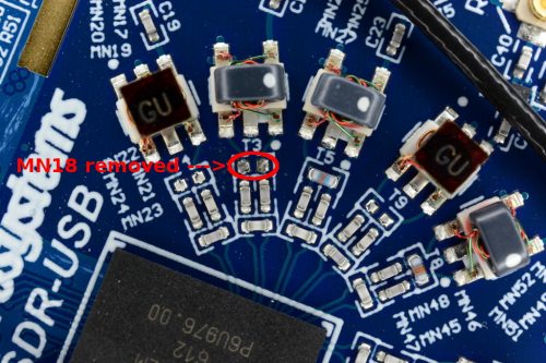 The HF fix for the LimeSDR. Remove this inductor.