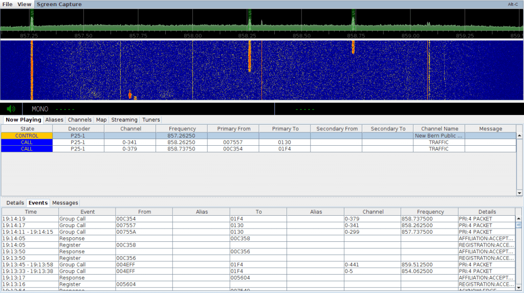 SDRTrunk Running and decoding a P25 Phase 1 System