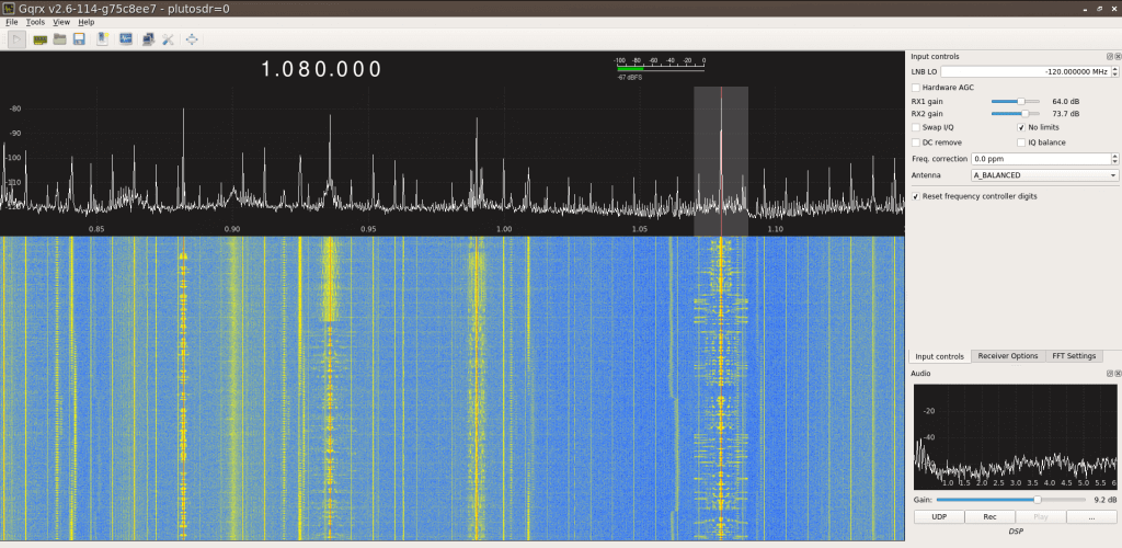 PlutoSDR + SpyVerter Receiving Broadcast AM
