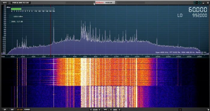 SDRplay RSP1A (MW Filter ON Halfway Through)