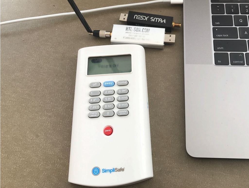 An RTL-SDR and SimpliSafe KeyPad