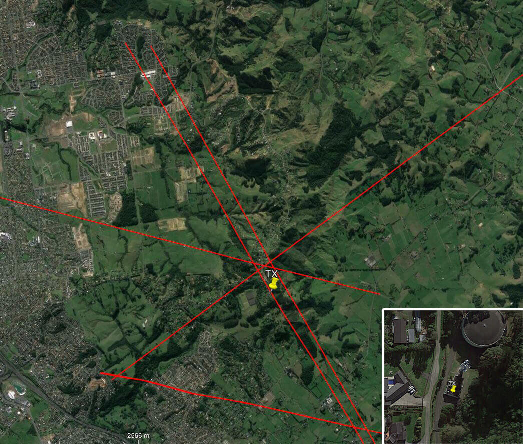 KerberosSDR pinpointing a transmitters location