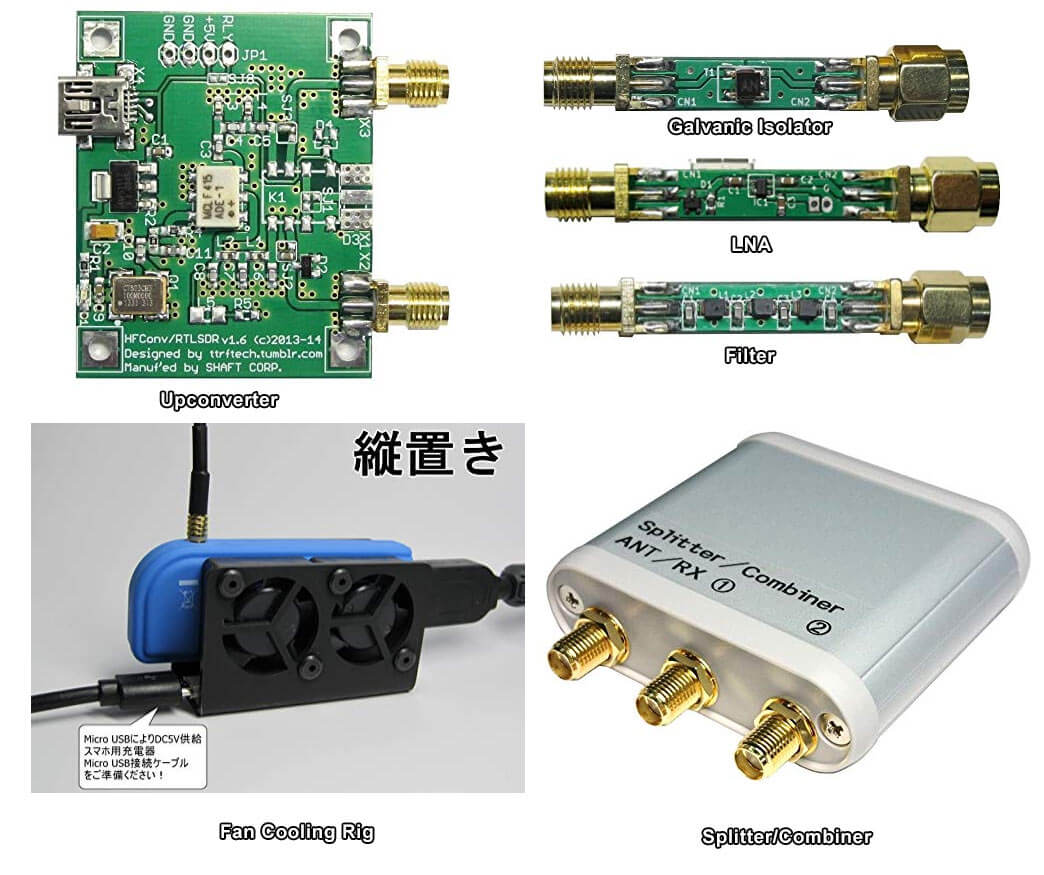 The measurements scenario with the RTL-SDR dongles, antennas and a