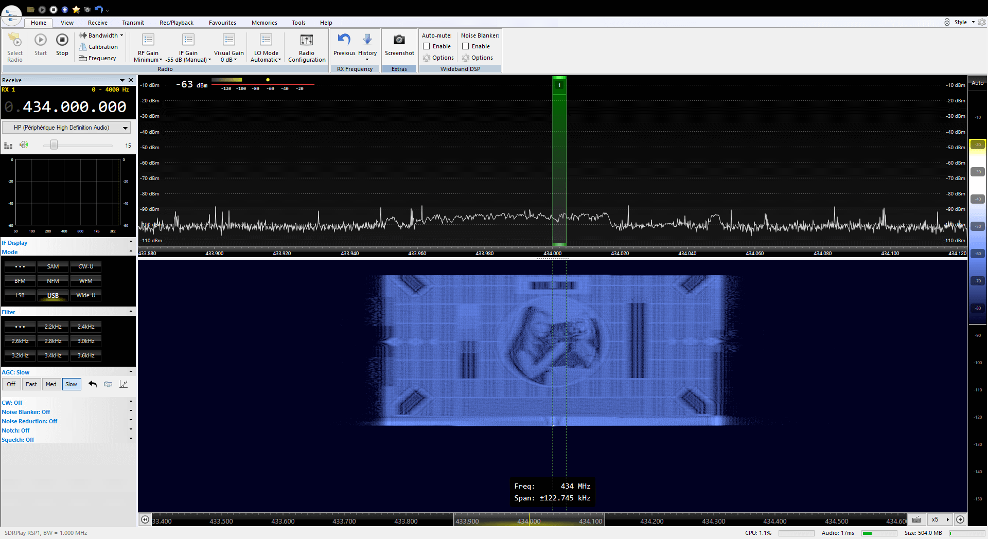 Painting an Image on a SDR Waterfall Display with RPiTX v2