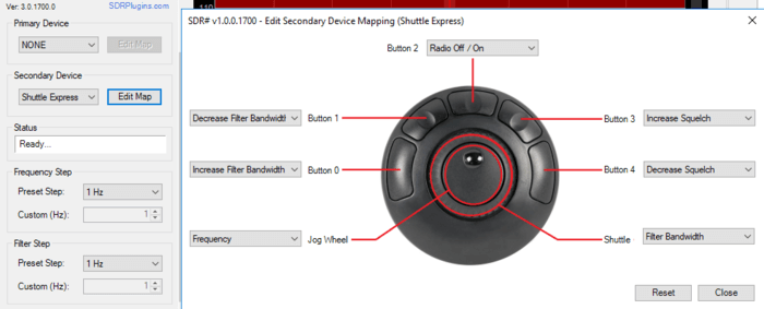 Contour Shuttle Plugin per SDR #