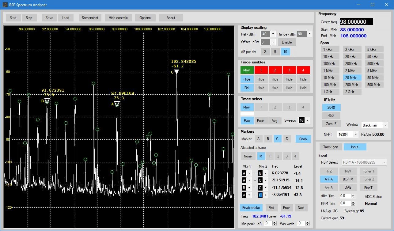 Sdrplay Spectrum Analyzer Software Updated To V1 0a