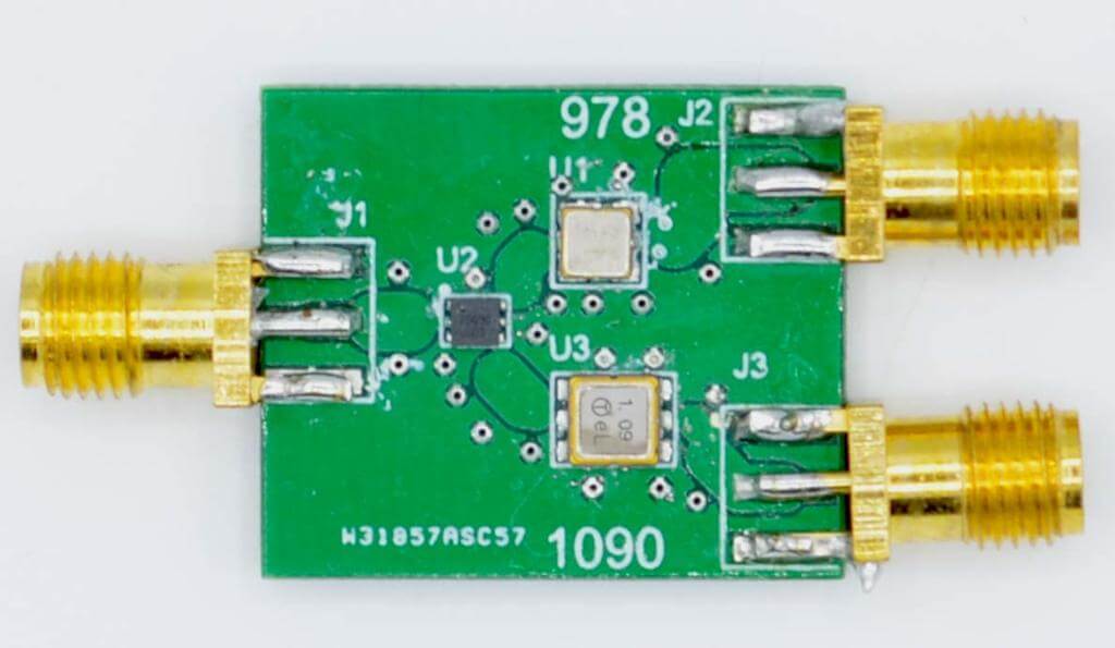 Stratux Diplexer for 1090 MHz ADS-B and 978 MHz UAT.