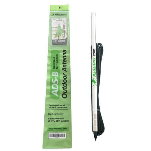 RadarBox Bundle: Includes 1x Outdoor ADS-B Antenna, 1x ADS-B Optimized RTL-SDR