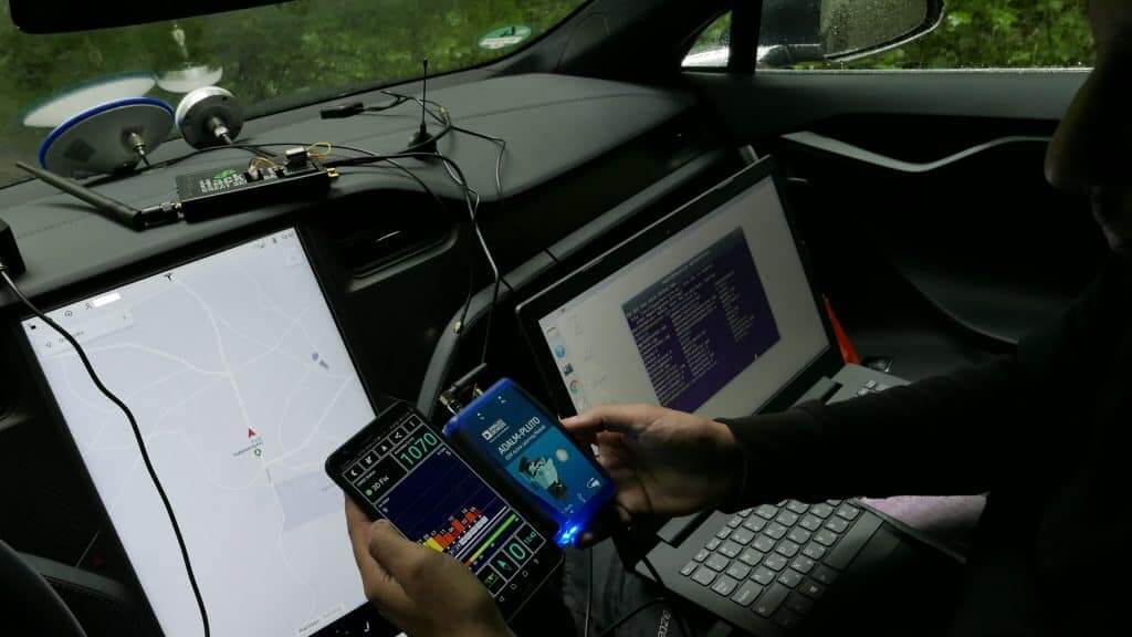 Some SDR tools used to spoof the Tesla Model 3.