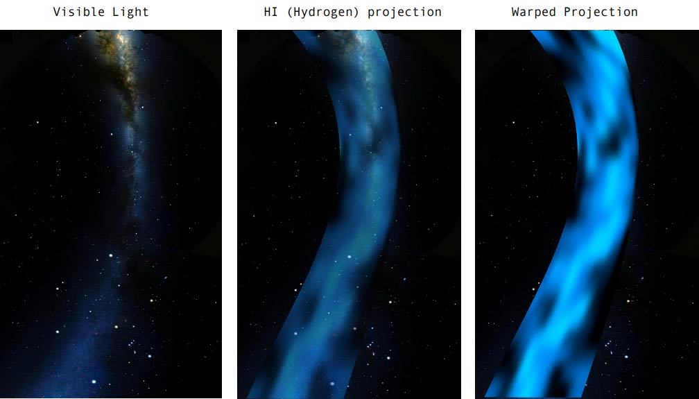 Hydrogen Line Image of the Milky Way produced by Job Geheniau