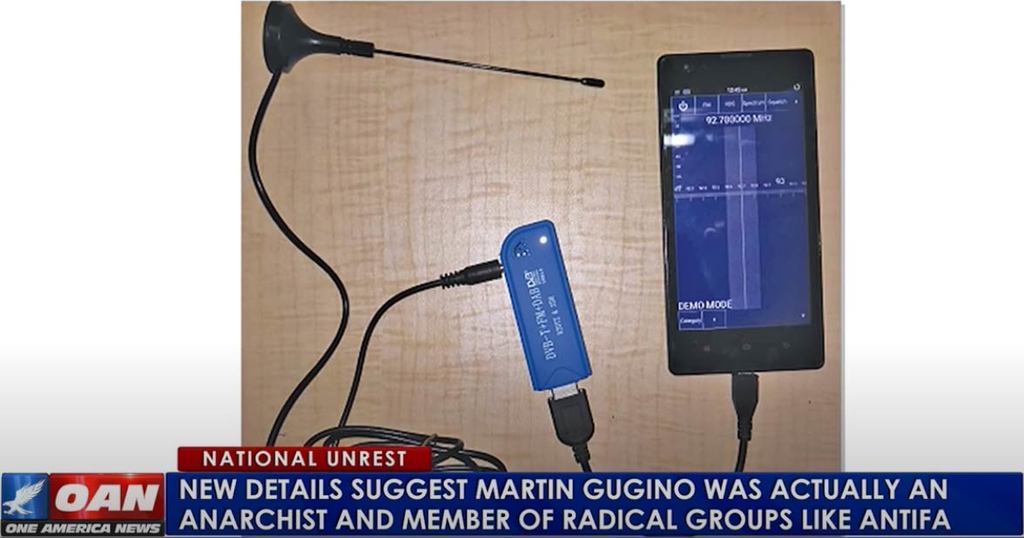 OAN indicates that Martin Gugino may have used an RTL-SDR on police