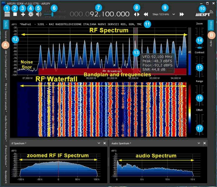 Logiciel SDRSharp pour Clé USB RTL-SDR