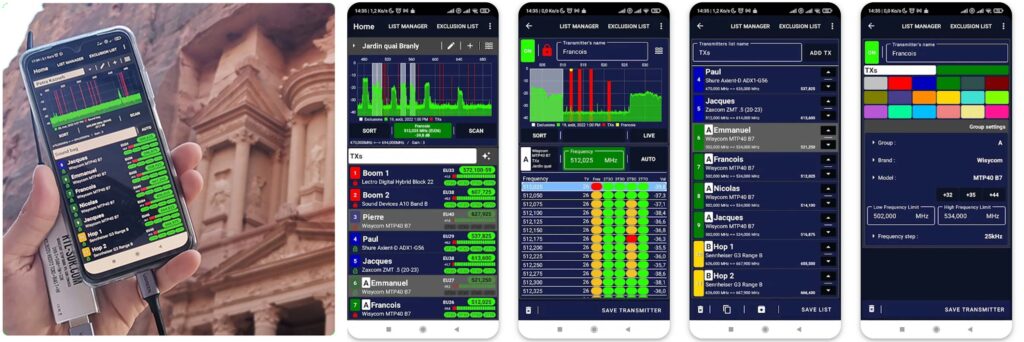 TXAdvance RTL-SDR Android App for Profressional Sound Engineers
