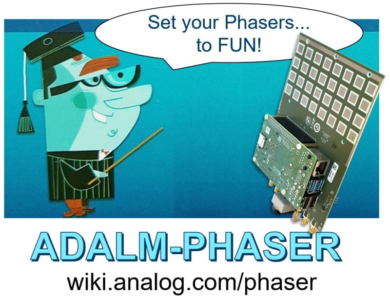 The ADALM-PHASER a phased array kit for implementing radar and other phased array experiments.