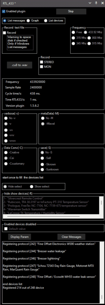 RTL433 Plugin for SDR# Updated